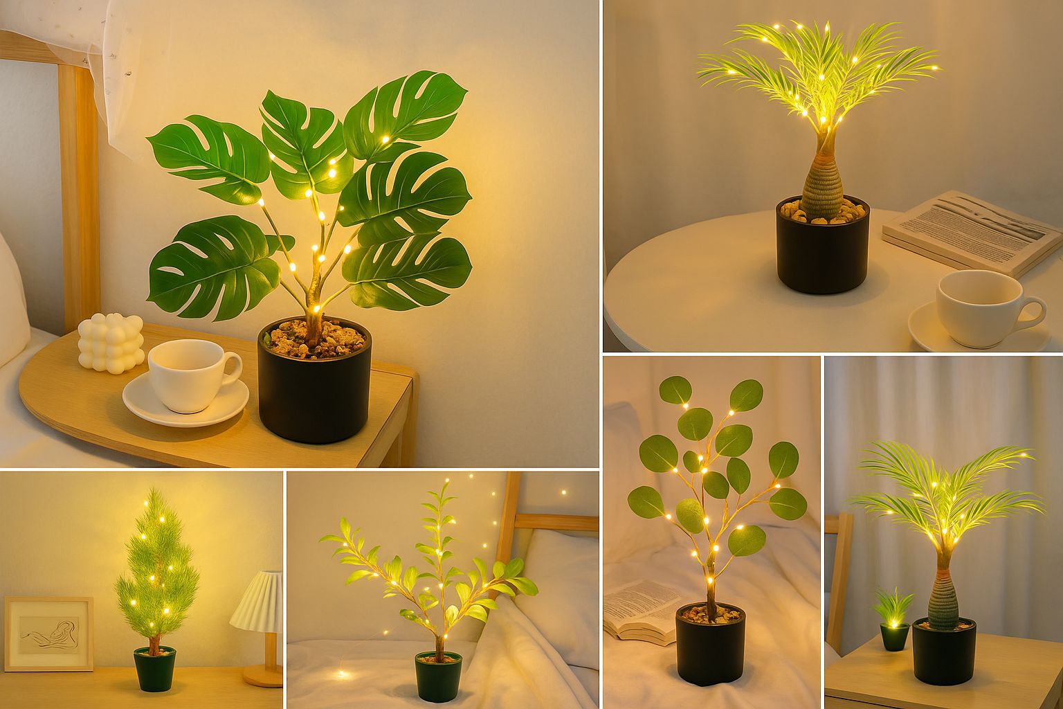 Miniatura 3 de Arbol Decorativo LED de Mesa – Luz Cálid